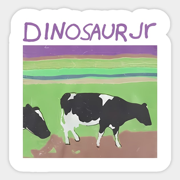 Dino cow Sticker by DavidJohan_Design